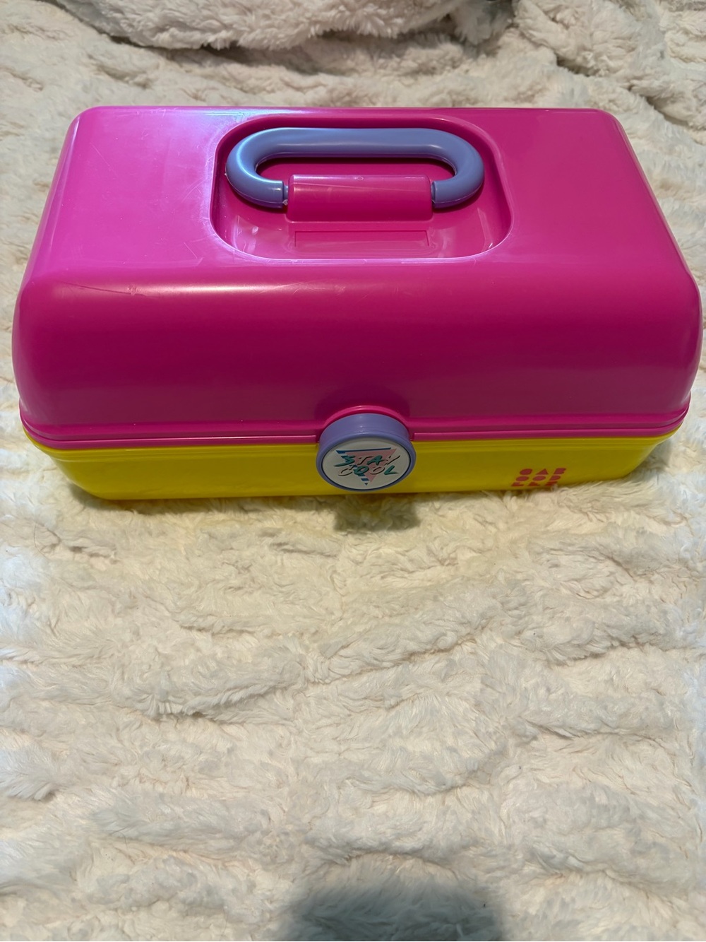 Pink and yellow Caboodle
